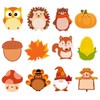 240Pcs Fall Sticky Notes Thanksgiving Sticky Notes, Turkey Pumpkin Squirrel