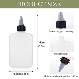 GIDWRIY 2 Stück Squeeze Flasche Ölflasche Plastik 120 ML,Dosierflasche Kunststoff,Sauce Squeeze Bottle,Saucenflasche Ketchup,Quetschflasche Ölflaschen,Öl Spenderflasche Plastikflasche,Öl Behälter