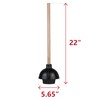 SteadMax Rubber Toilet Plunger, Double Thrust Force Cup, Heavy Duty,