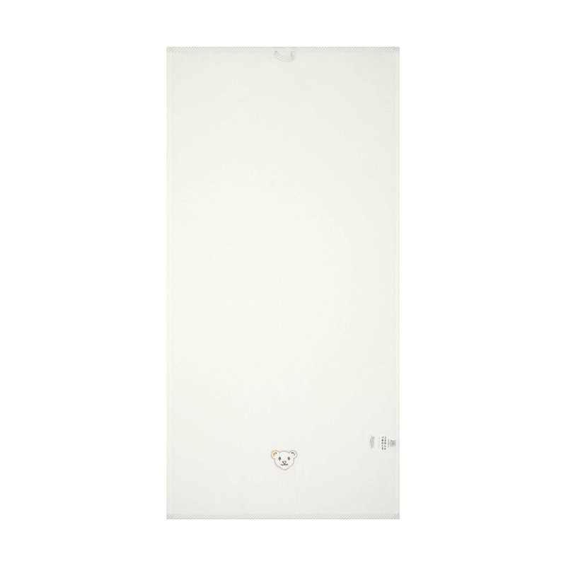 Steiff Unisex Children's Bath Towel Plain Homewear, Cloud dancer