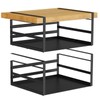 PEKGRIL 2 Pack Under Shelf Basket, Black Undershelf Storage Basket,