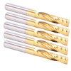 5pcs Professional CNC End Mill Metal Spiral Router Bit Milling