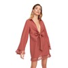 Trendyol Women Relaxed Double-Breasted Shirt Collar Woven Kimonos & Kaftans
