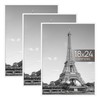 upsimples 18x24 Picture Frame White 3 Pack, Scratch-Proof Poster Frames