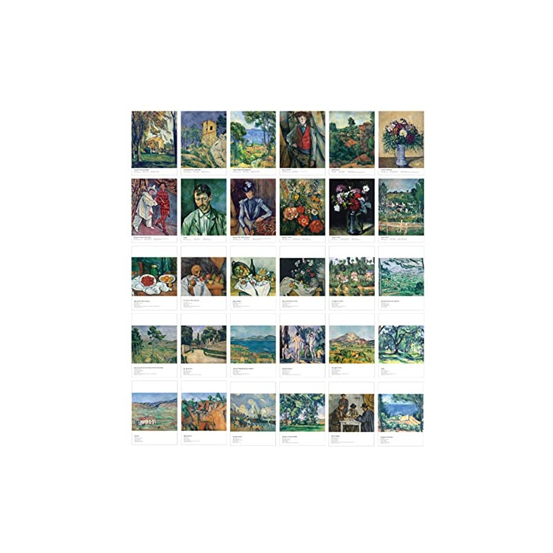 HOSTEESSCHOICE Beautiful Art Postcards set of 30 Paul Cézanne Post