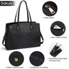 Laptop Bag for Women 15.6 Inch Laptop Tote Bags PU