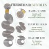 Gray Bundle Silver Human Hair Bundles Grey Body Wave Bundle