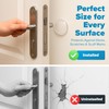 6 Pack Clear Wall Protector Door Stoppers – 2 Inch