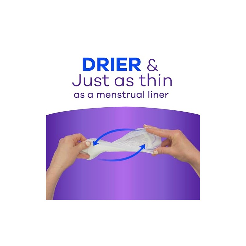 Always Discreet Always Discreet Incontinence Panty Liners for Bladder Leaks,