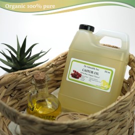 Dr Adorable - 32 Oz - Premium Castor Oil - 100% Pure Natural Organic Cold Pressed Virgin 1 Quart / 2 LB
