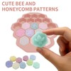Zilphoba 2pcs Honeycomb Silicone Mold, Non-Stick 19 Cavities Bee Silicone