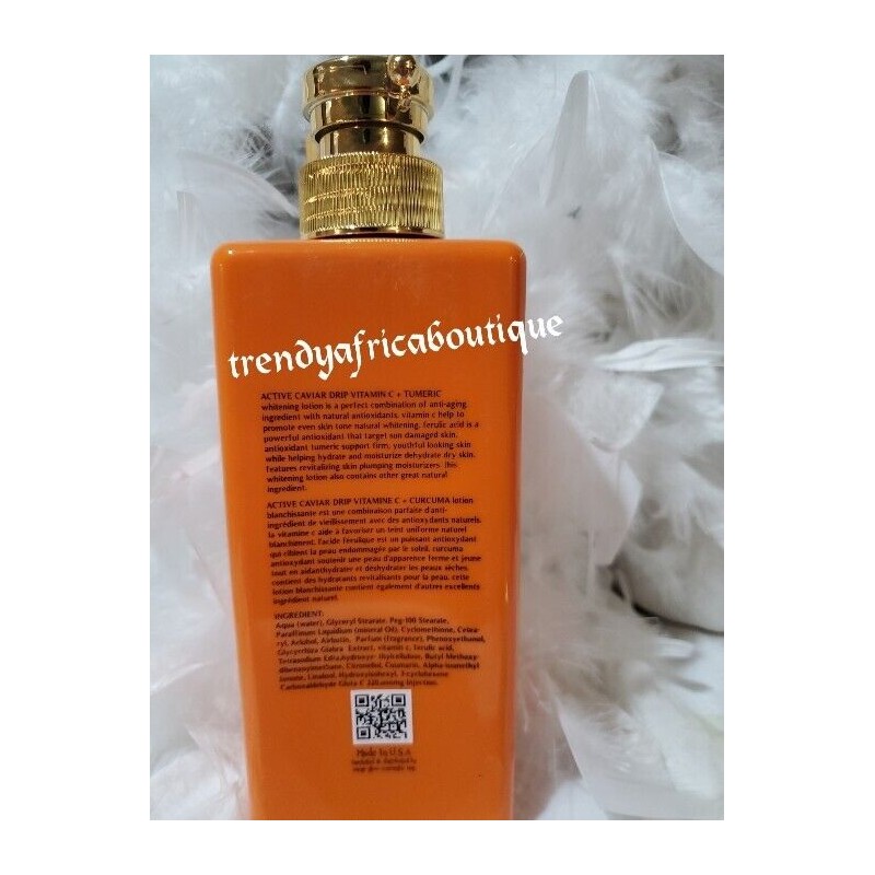 ACTIVE Caviar vitamin C & tumeric body lotion spf50.lait ecclaircissant