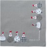 texpot Table Runner 40 x 85 cm Grey with Crazy