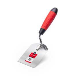 COMENSAL Masonry Trowel 80 mm - Plasterer's Spatula - Plastering Trowel - Stainless Steel - Plaster Trowel - Non-Slip Soft Grip - Made in EU