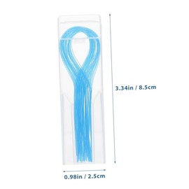 Enhebrador De Hilo Dental 150 Piezas Con Nylon Resistente Para Puentes Aparatos Ortodónticos Y Limpieza Interdental En Casa Oficina Y Viajes