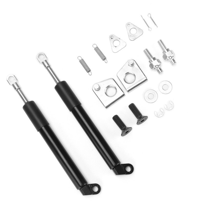 2PCS Hydraulic Trunk Support Smooth Drop Carbon Steel Replacement for