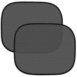 2 Stück Auto Sonnenblenden, Selbstklebend Heckscheiben Fenster Sonnenschutz mit UV-Schutz, Netzgewebe Faltbar Seitenscheibe Sonnenschutz für Babys und Kinder (50 x 39 cm)