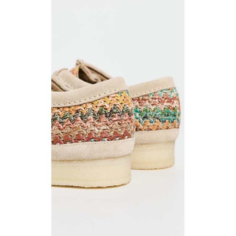 Clarks Men's Somerset Collection Raffia Wallabee Shoes, Multi Raffia, 13