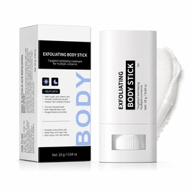 Glycolic Acid Body Scrub Exfoliating Body, Glycolic Acid Body Stick, Body Scrub with Glycolic Acid, Fruit Acid Scrub without Rinse for Smooth Skin, Rough Knees, Elbows & Heels, Men and Women