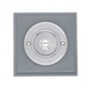 Modern Living Square Wireless Doorbell in Grey Ash and Brushed