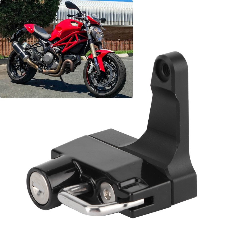 Motorcycle Metal Helmet Lock Anti Theft with 2 Keys Fit