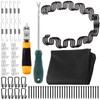 63Pcs Couch Spring Repair Kit, 25" No Sag Springs, S-Clips,
