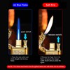 Torch Lighter, Relief Dragon Design Magic Dual Flame Lighter with