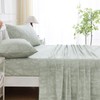Homilay 100% Natural Cotton Percale Sheets Set,King Size 4 PC,