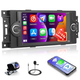 2+ 64GB Android 15 Car Stereo for Dodge Ram 1500/2500/3500 (2006-2008),Dodge Durango (2005-2008),Chrysler 300 Touring/300C/300M (2005-2007),Jeep Commander Patriot Compass CarPlay Touch Screen Radio
