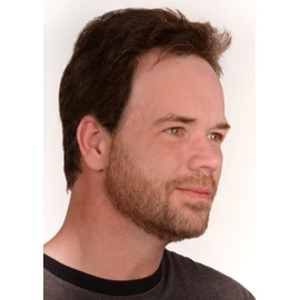 The Younger Looking Beard (Medium Brown) Beard and Mustache Darkener. Non Allergenic. 1 Minute Brush On
