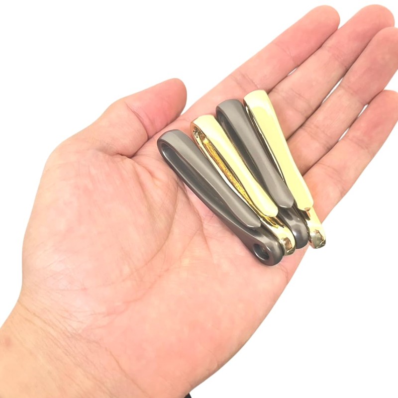 Kurohido Fish Hook Hook Keychain 2 Pcs, gold