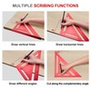 Beslands Rafter Square Carpenter Aluminum Measuring Layout Tool Triangle Ruler