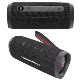 Cerwin-Vega Water Resistant Portable BT Speaker w/Strap USB-C Fast charging - Steel Blue