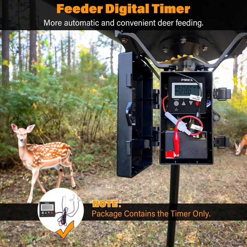 Deer Feeder Digital Timer, 6V/12V Digital Timer for Deer Feeder
