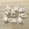 140 Pieces White Curtain Track Rollers Pulleys,Plastic Curtain Hooks Gliders