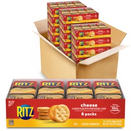 RITZ Cheese Sandwich Crackers, 112 Snack Packs (14 Boxes)