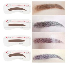 Eyebrow Ruler Makeup Tool Design & Trimming Set Eyebrow Ruler Set 5ea
