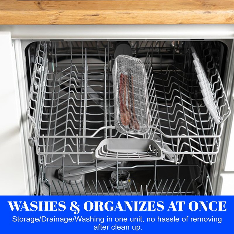 AojSup Dishwasher Chopstick Basket for Small Items, Stainless Steel Utensil