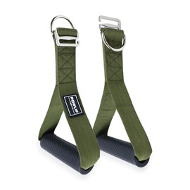 POWLIF Resistance Bands Handles, Multi-Purpose Exercise Handles for Resistance Bands, Cable Machine Attachment Handles for Pulley System，Workout Handles for Workout Equipment & Home Gym (Green)