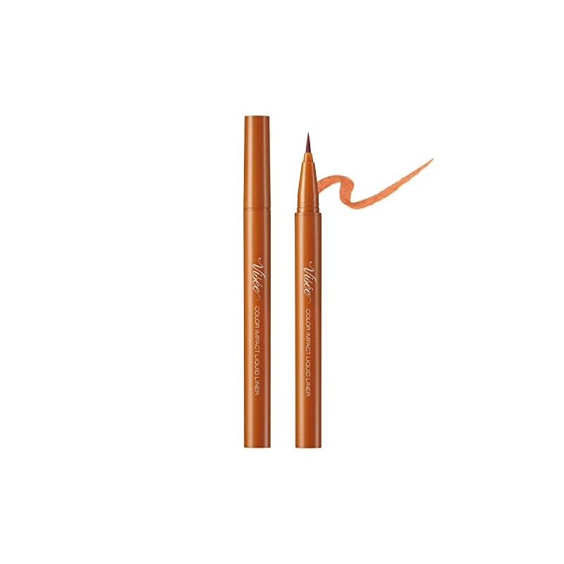 Visee Riche Color Impact Liquid Liner Eyeliner OR240 Orange, 0.013