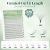 320PCS Premade Lash Fans Thin Pointy 10D/16D (10D 0.05 C