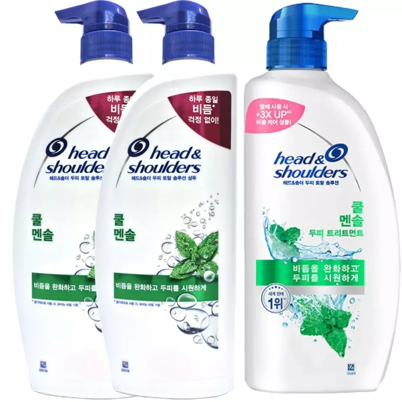 Coolmensol 쿨멘솔 850ml - 샴푸x2개+트리트먼트x1개 / 비듬샴푸 비듬케어린스 두피트러블 Cool