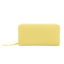 Liz Days Women's Long Wallet, Faux Leather, Automatically Sorting Receipts and Coins, Skimming Prevention, Coin Through, yellow