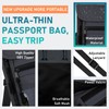 sundee Travel Neck Wallet with Double Zippers, RFID Blocking Passport