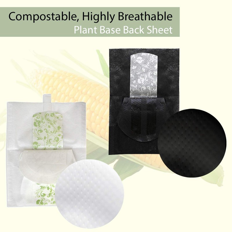 NATRATOUCH ~ COMPOSTABLE ~ Natural Bamboo Charcoal Regular Pads