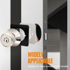 Door Knob Backing Plate Square, 2Pcs Door Knob/Deadbolt Reinforcement Plate
