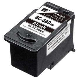 Ecolica EC-BC360B (ECI-C360B) Remanufactured Ink Compatible with Canon BC-360 BC-361 BC-360B (ECI-C360B) Remaining Level Indicator [Ecolica Envelope Package]