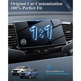 BIBIBO 2Pcs for 2024 2025 Honda Passport Screen Protector 2019-2025 Honda Passport (EX-L/TrailSport/Elite/Touring) 8" Tempered Glass [Anti Glare& Scratch Ultra-Clear] 2019-2025 Honda Passport Accessories 2024 Passport