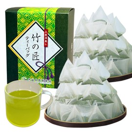 Kyoto Ujitawara Tea House Advanced Deep Steamed Bamboo Takumi Tea Bags, 100 Bags, 0.1 oz (3 g) Each Bag 0.1 oz (3 g), Green Tea Leaves, Sencha, Uji Tea, Japanese Tea, Deep-steamed Tea, Kyoto Tea Box,