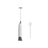 Mini Handheld Electric Milk Frother with 304 Stainless Steel Whisk
